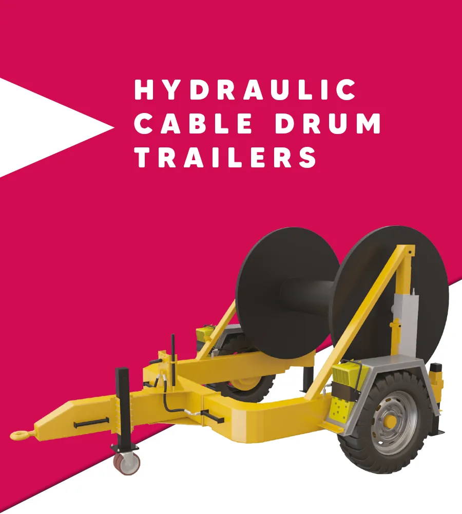 HYDRAULIC CABLE drum trailers