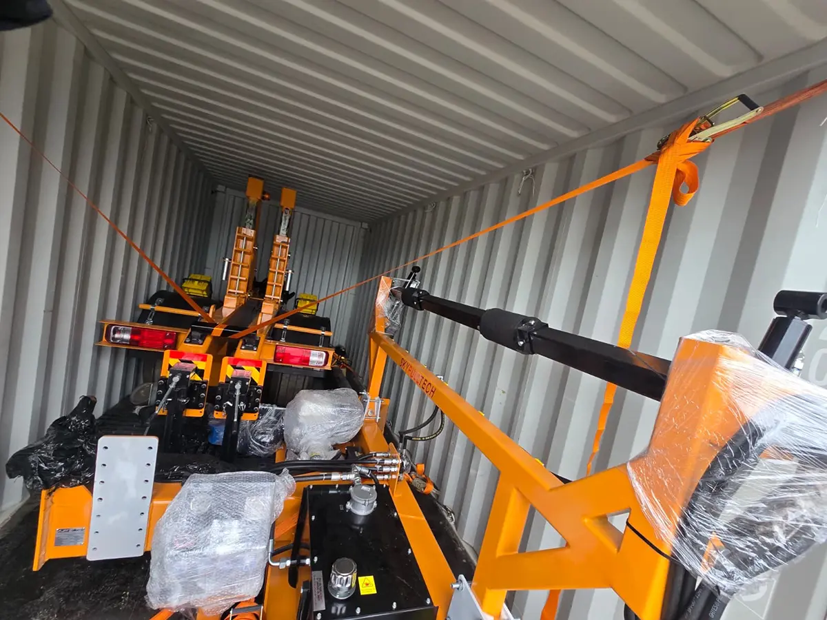 10 ton cable drum trailer ready for shipment to egypt