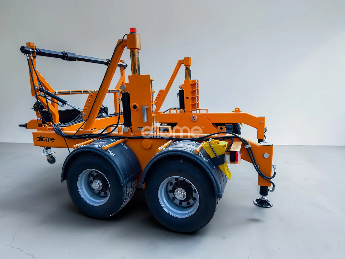 20 ton cable drum trailer manufactured for a customer in greece