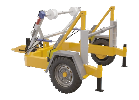 Full Hydraulic Cable Drum Trailers 7 tons