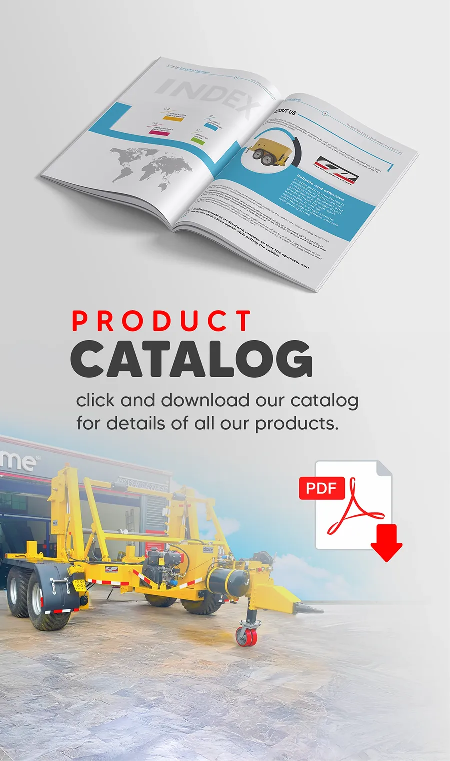 cable pulling machines and drum trailers catalog img