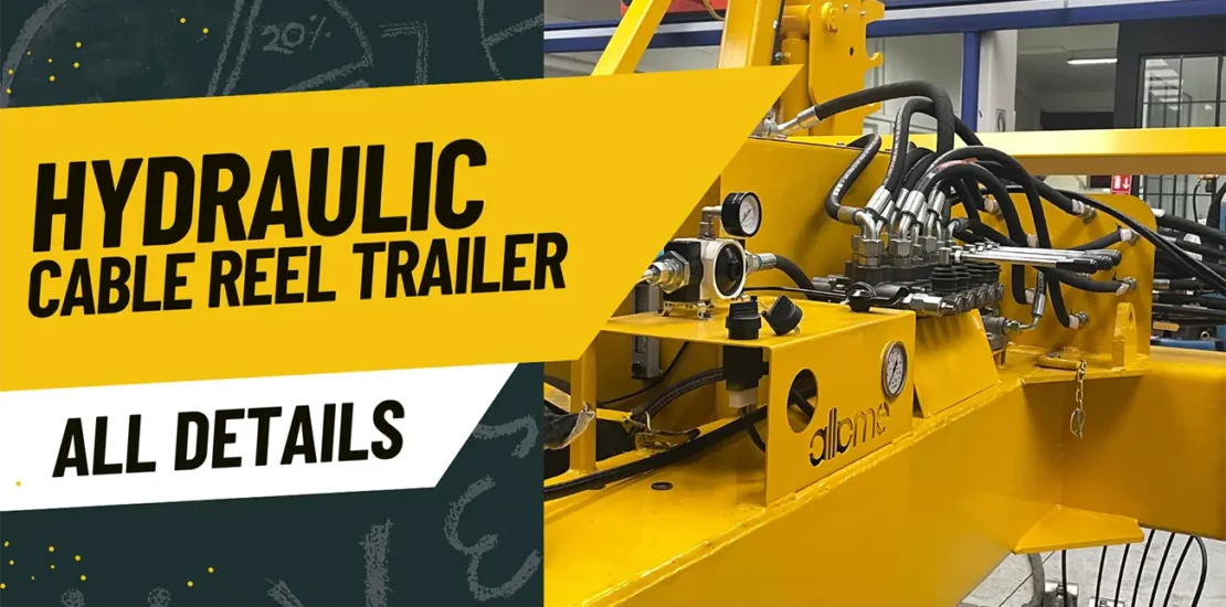 hydraulic cable reel trailer