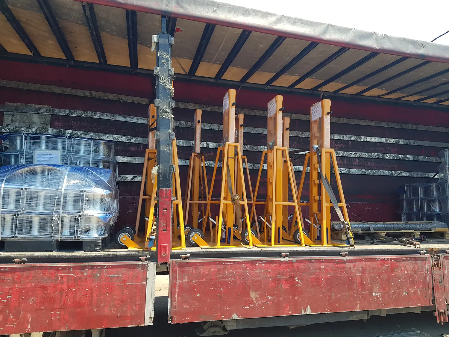 Hydraulic Drum Jacks and Galvanized Rollers Shipped to Baghdad, Iraq