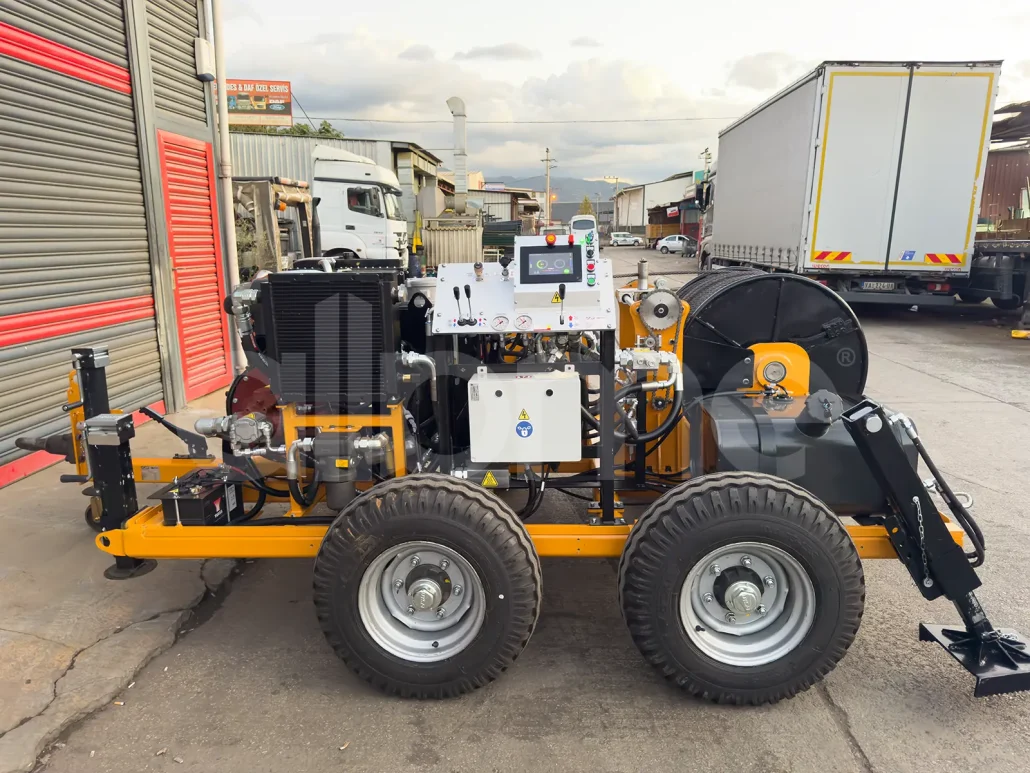 New Delivery to Serbia: 100 kN Cable Pulling Machine New Delivery to Serbia: 100 kN Cable Pulling Machine