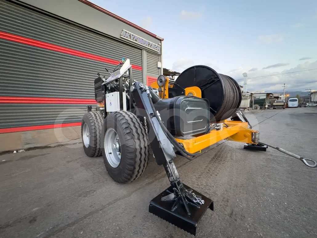 New Delivery to Serbia: 100 kN Cable Pulling Machine New Delivery to Serbia: 100 kN Cable Pulling Machine