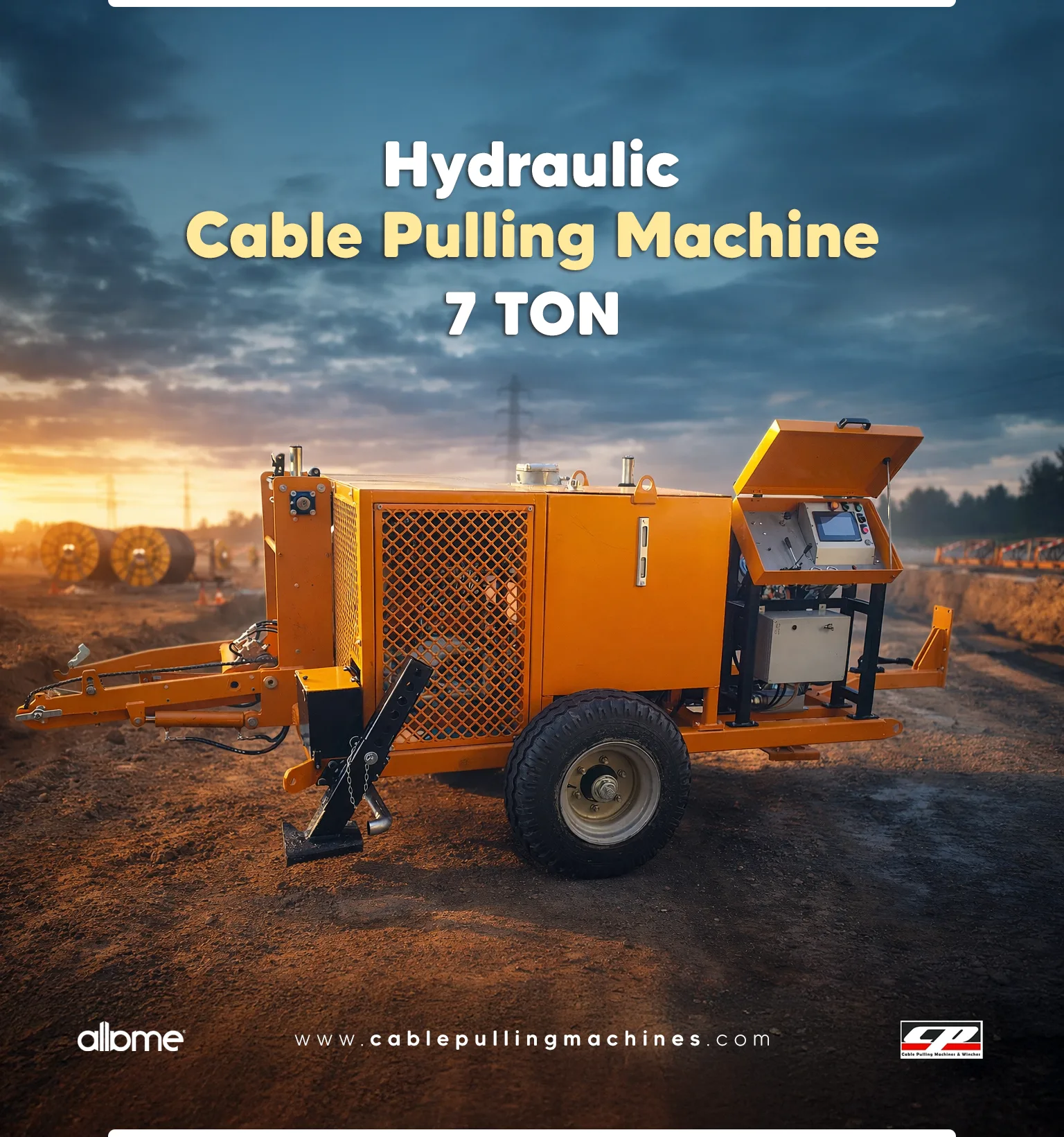 two 7 ton cable pulling machines shipped to iraq