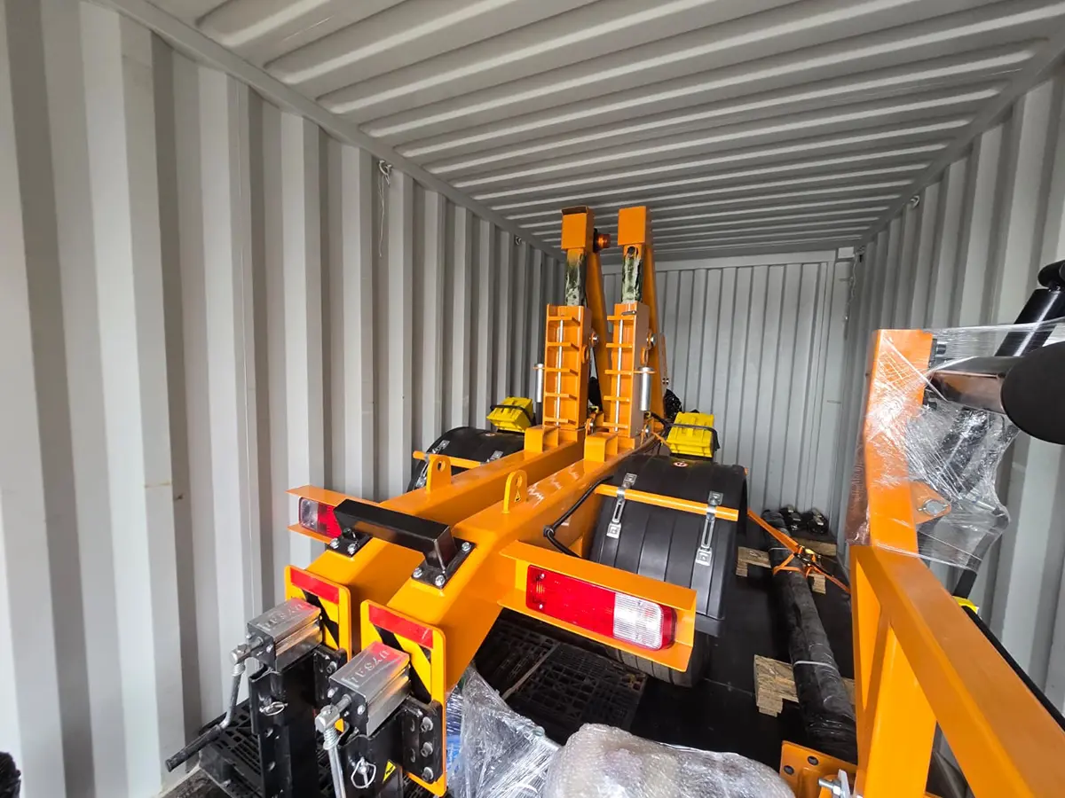 10 ton cable drum trailer ready for shipment to egypt